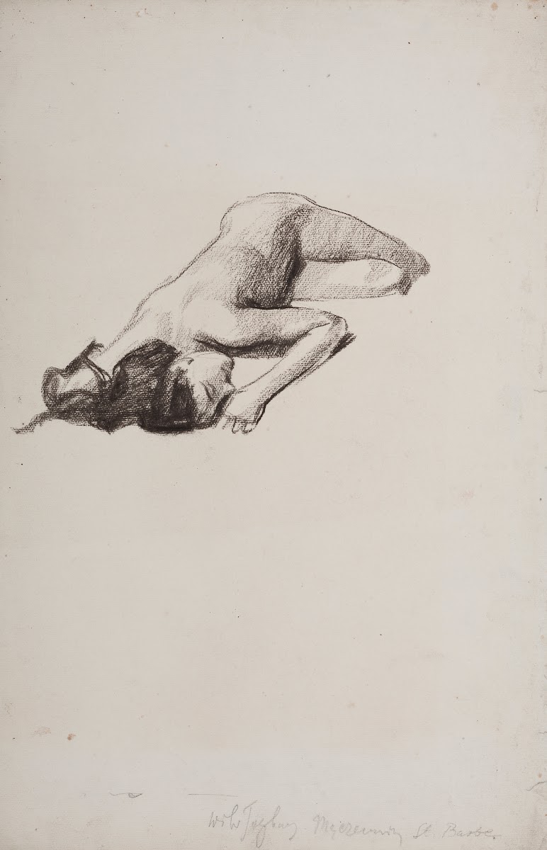 Study of the figure of St Barbara 1898