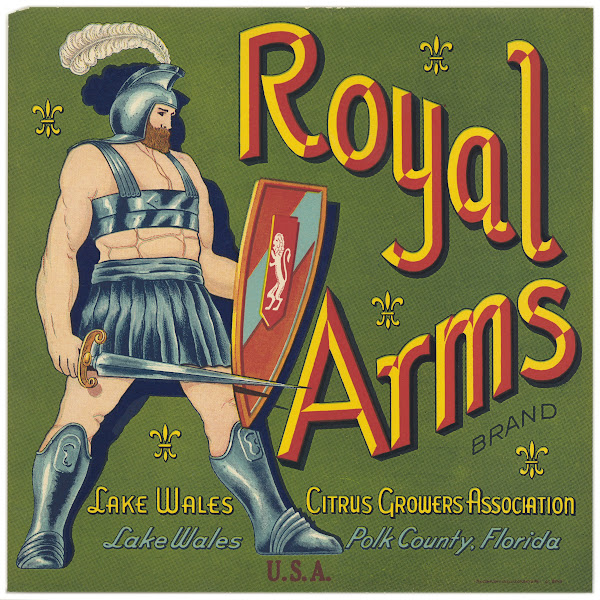 Royal Arms Brand Citrus Label 1930s