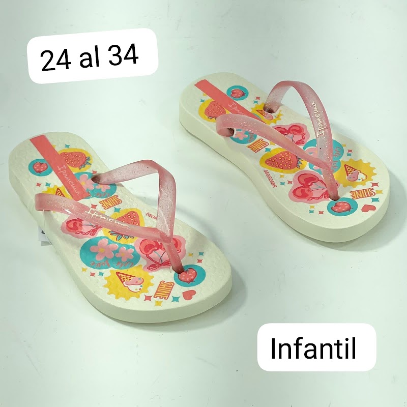 Chinelas infantiles con brillos · foto 2