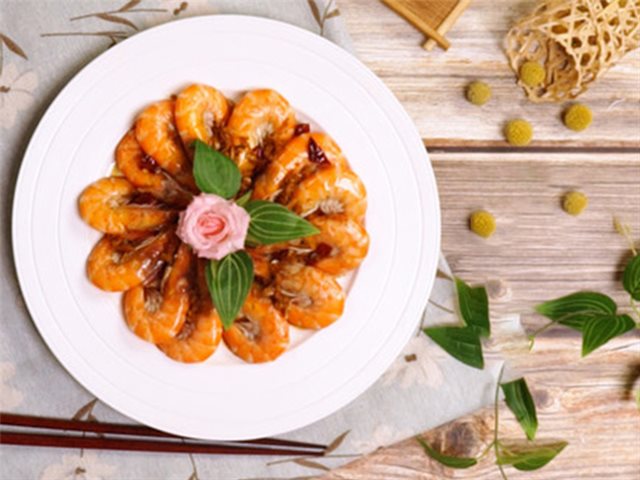 Tôm Luộc Trộn Sốt Nước Tương