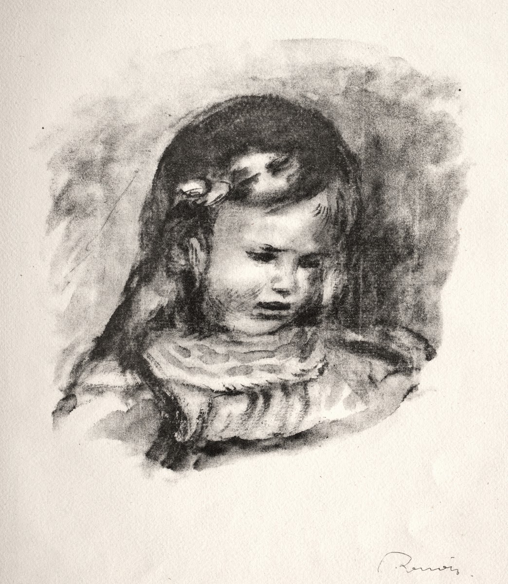 Claude Renoir la tête baissée 1904