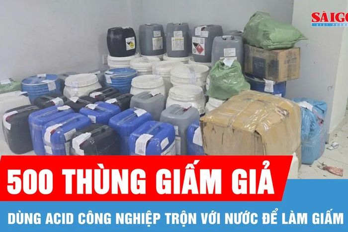 Triệt phá đường dây sản xuất giấm giả tại TPHCM - Báo Sài Gòn Giải Phóng