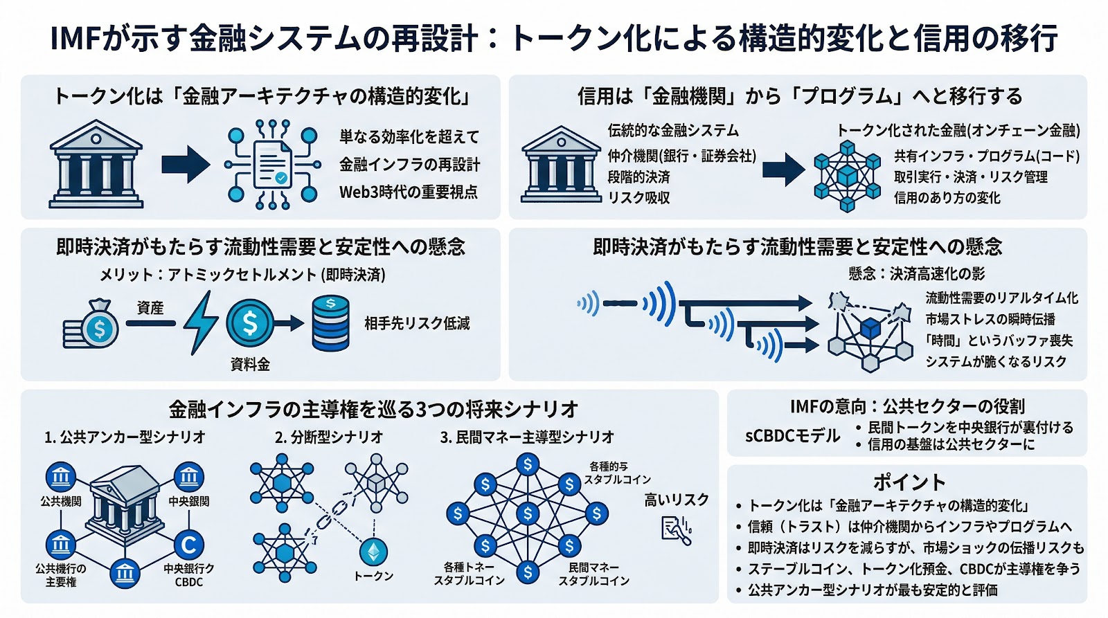 IMFが示す金融システムの再設計：トークン化による構造的変化と信用の移行