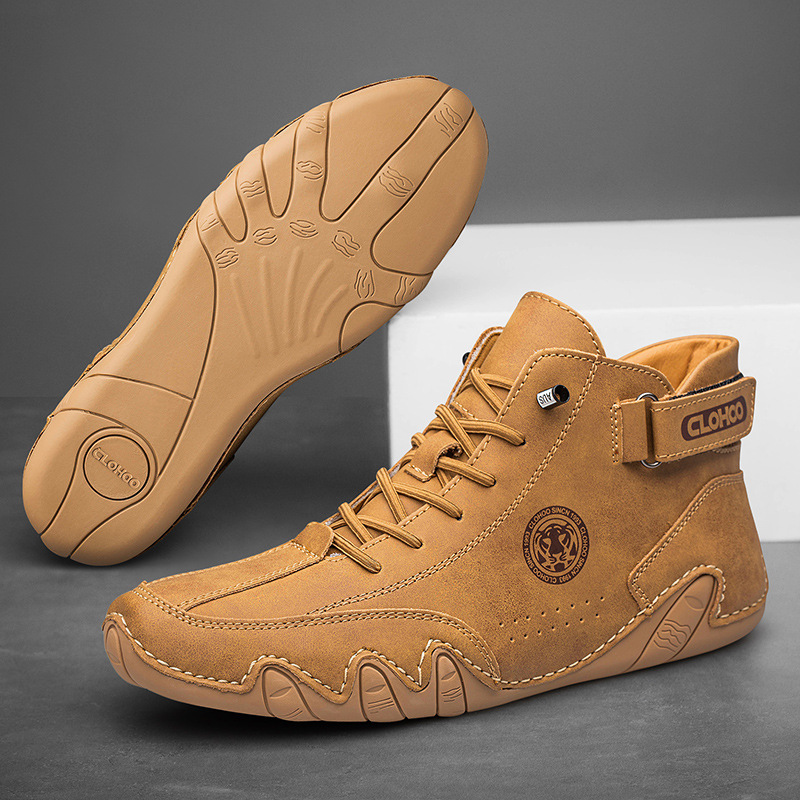 Robust men's combat boots, versatile and breathable