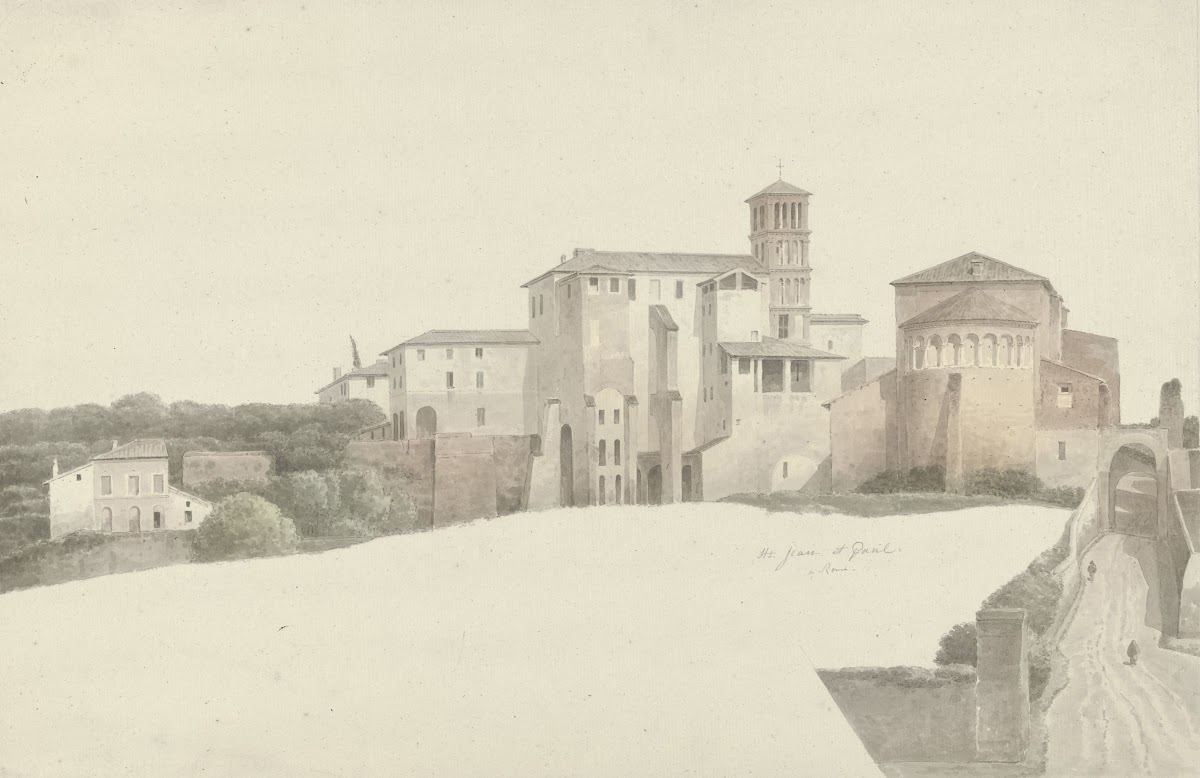 Basilica and Monastery of Santi Giovanni e Paolo in Rome c 1809   c 1812