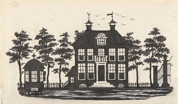 Silhouet van een huis 1884   1917