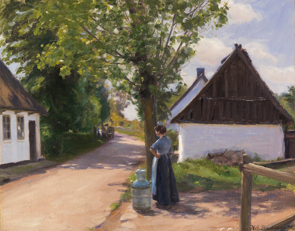 Dansk landsbygade ca1880