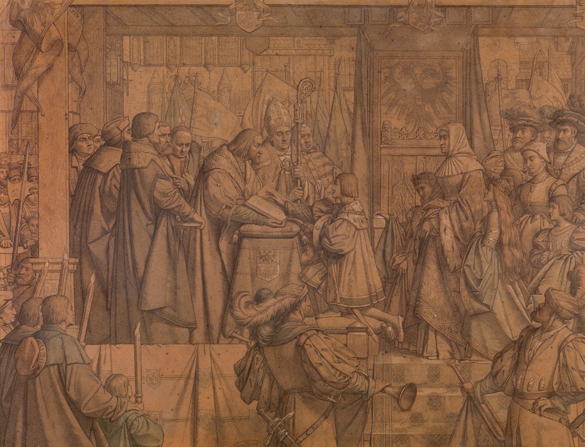 Mayor Jan van de Werve Receives the Oath From Prince Charles in 1515 1889