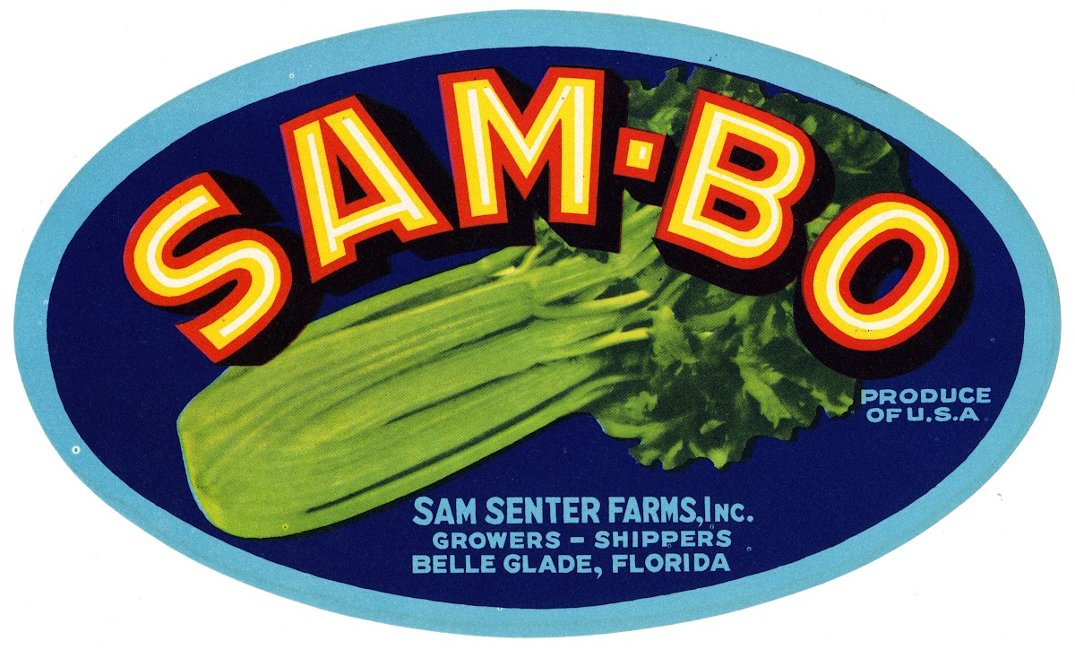 Sam Bo Produce Label 1930 1950