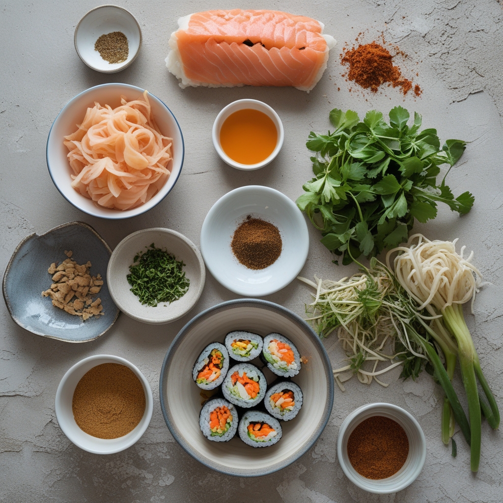 Ingredients for Irresistible Dynamite Roll: Your Easy Homemade Sushi Delight for Quick Weeknights