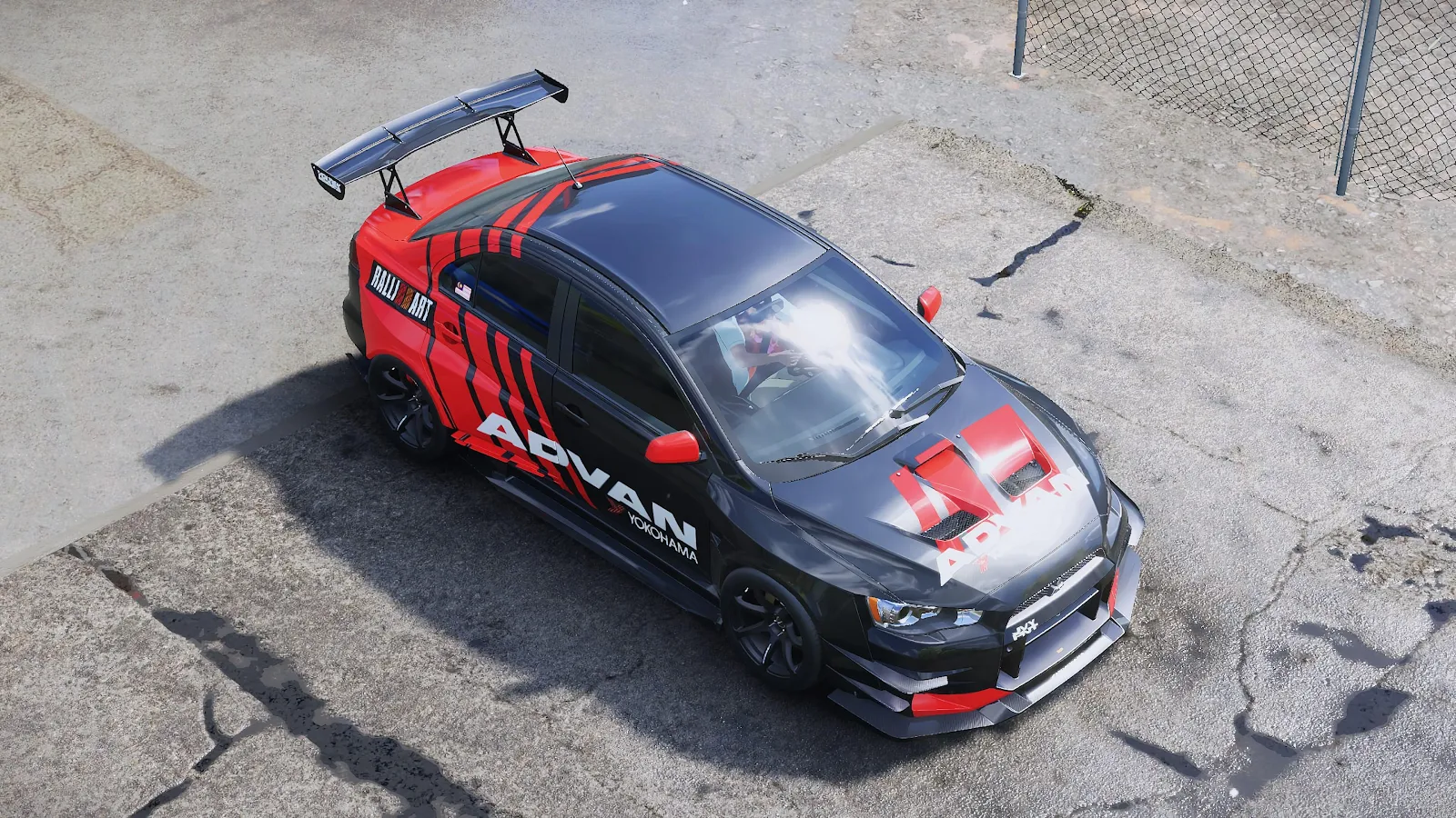 Mitsubishi Lancer Evolution X Advan - Automotive Photography 4K Wallpaper (3840x2160)