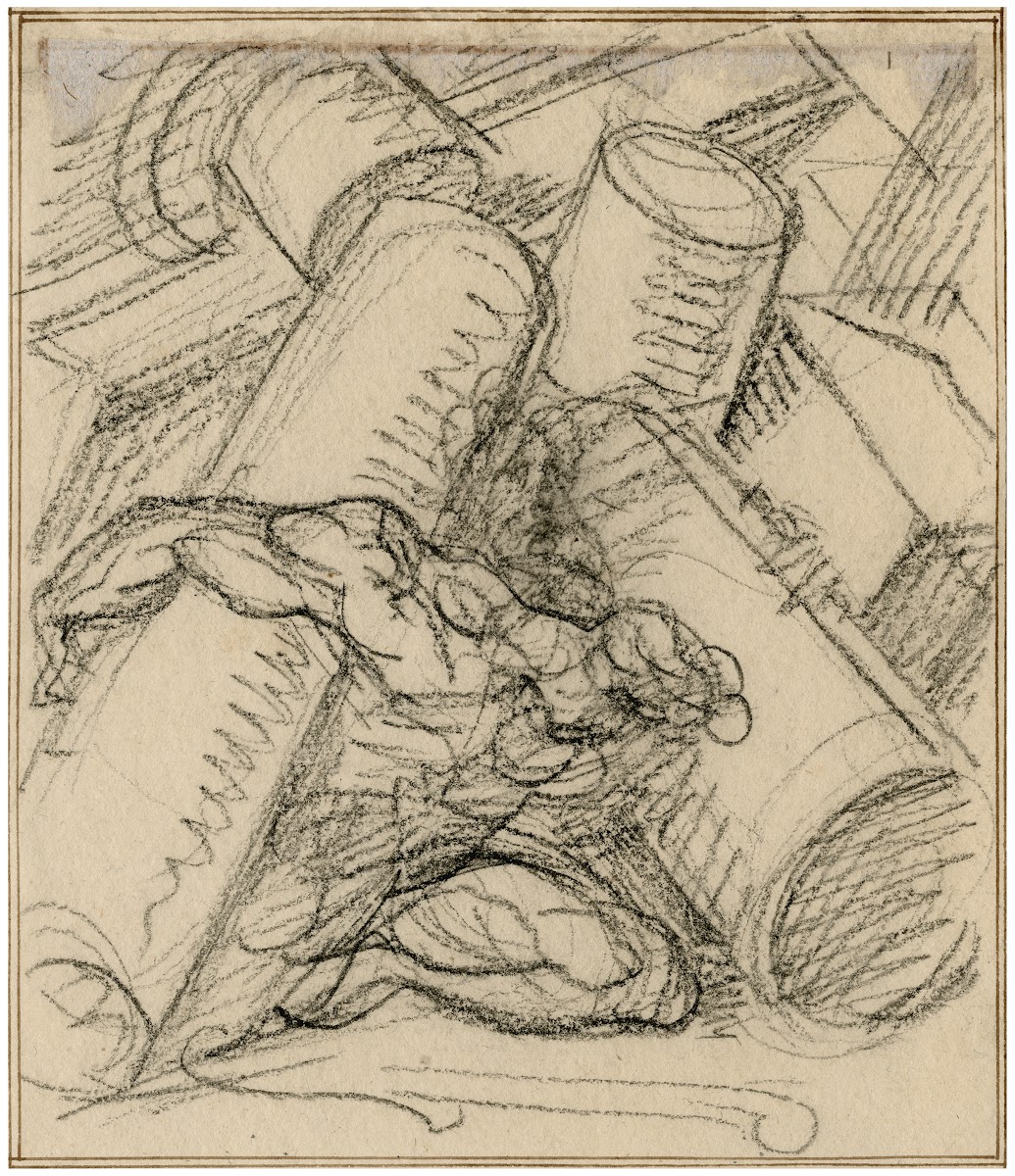 Samson verwoest de zuilen van de tempel
