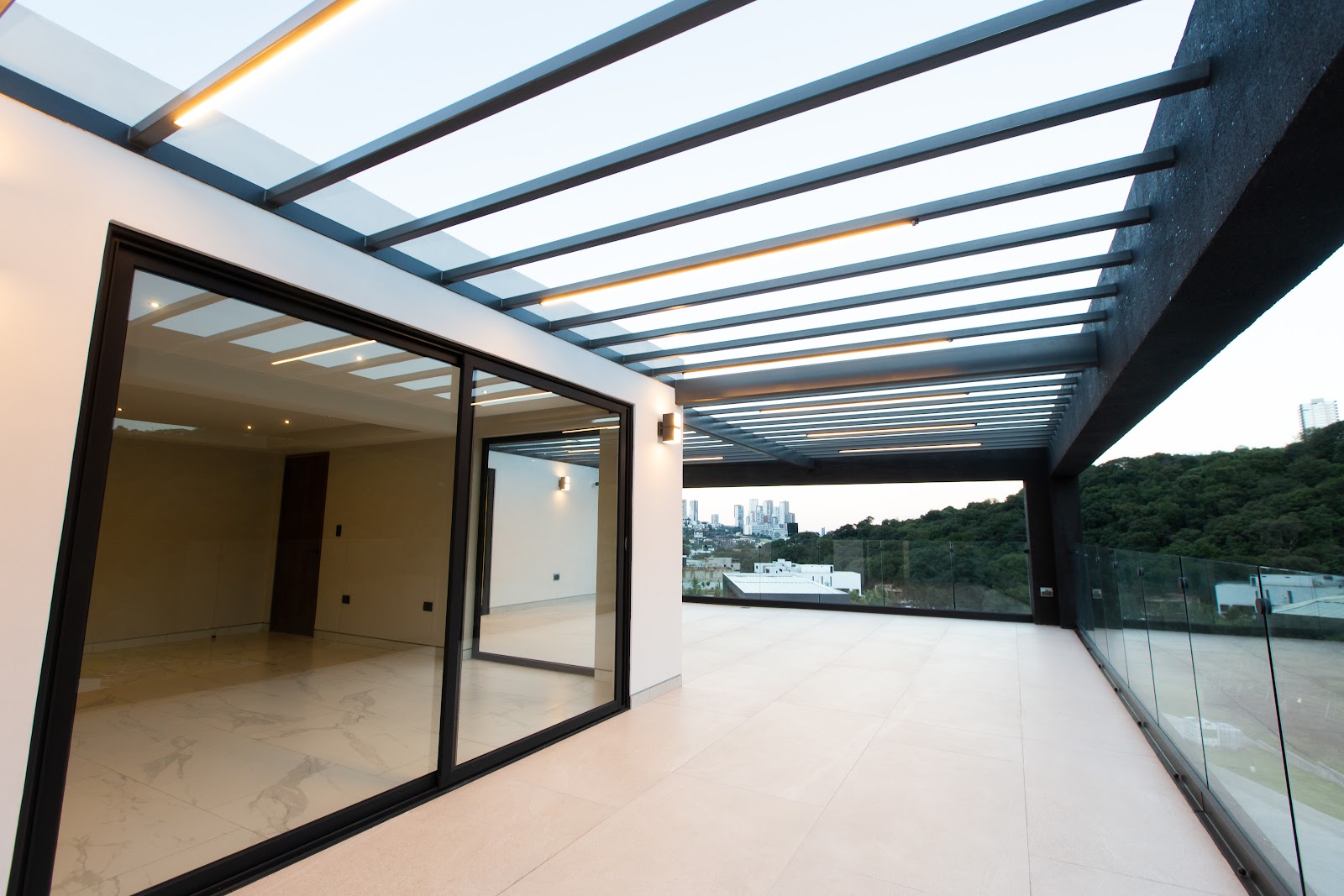 Vista terraza residencia en venta Bosque Real