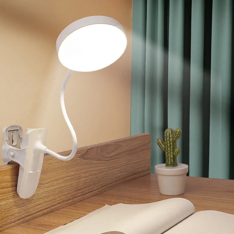 Augenschonende LED-Klemmlampe für Studium und Lesen