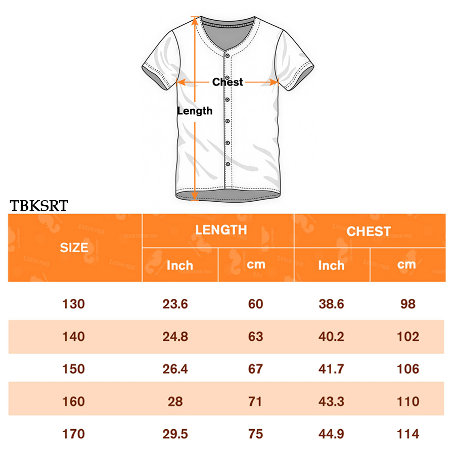 AOP Standard Version Children's Baseball Cardigan Print Piping