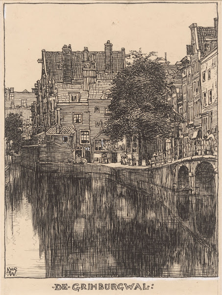 De Grimburgwal te Amsterdam 20th century