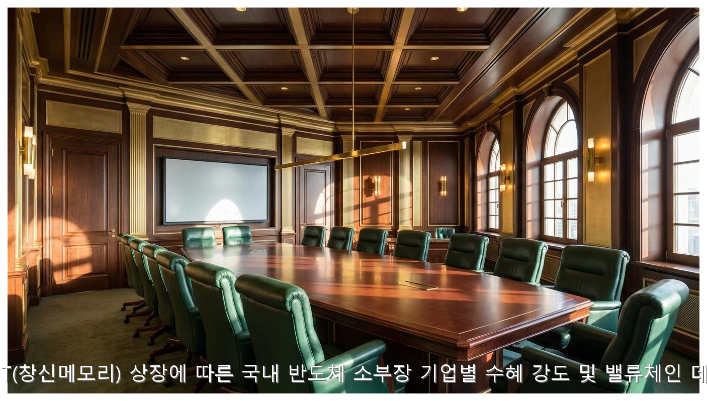 중국 CXMT(창신메모리) 상장에 따른 국내 반도체 소부장 기업별 수혜 강도 및 밸류체인 데이터 분석 핵심 안내 및 분석 인포그래픽 (2)