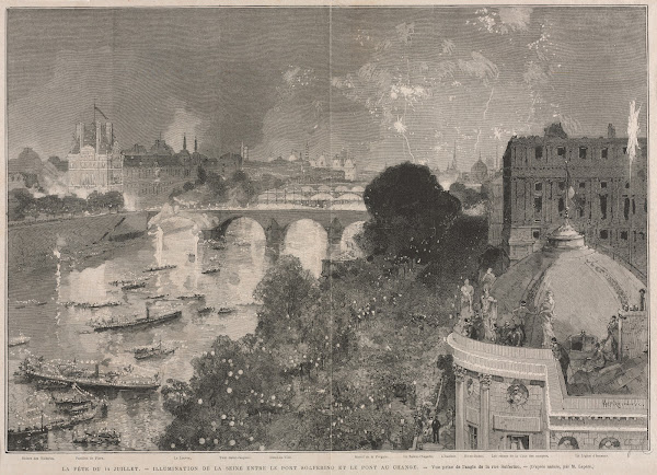 The Festival of 14 July Illumination of the Place of the Republic after H Scott