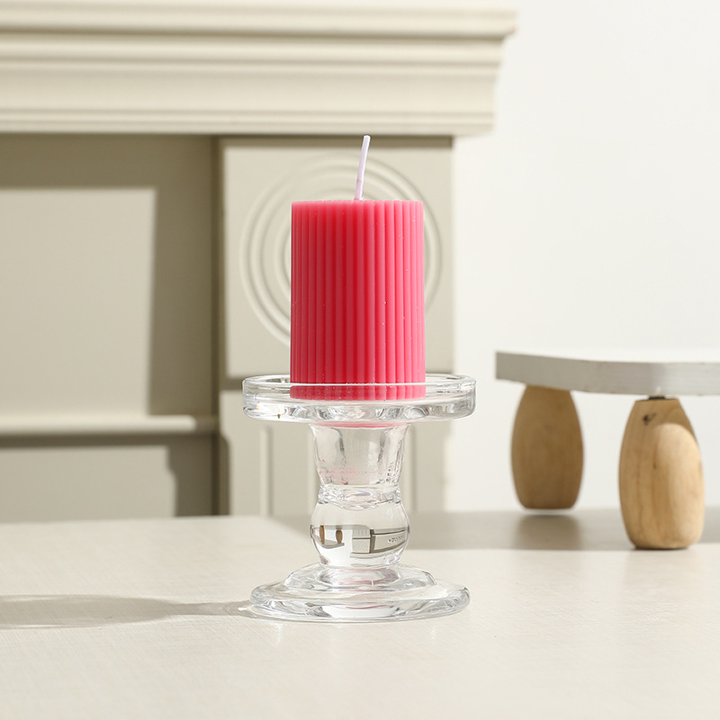 Scented candle with gear design, cylindrical