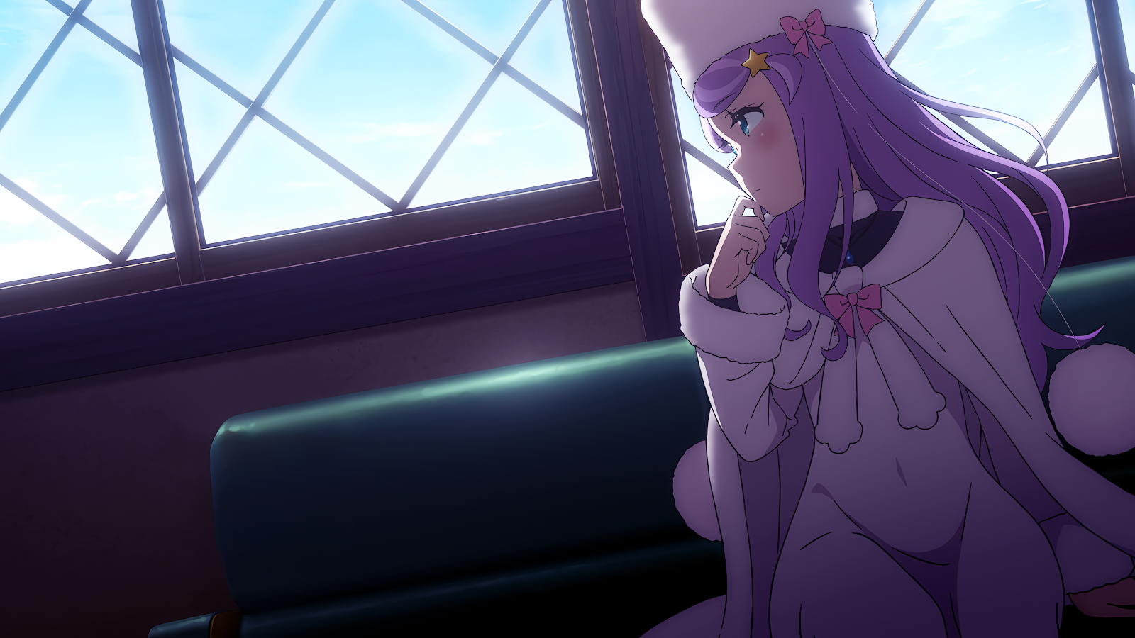 Anastasia Hoshin in the Carriage - Anime Screenshot 4K Wallpaper (3840x2160)