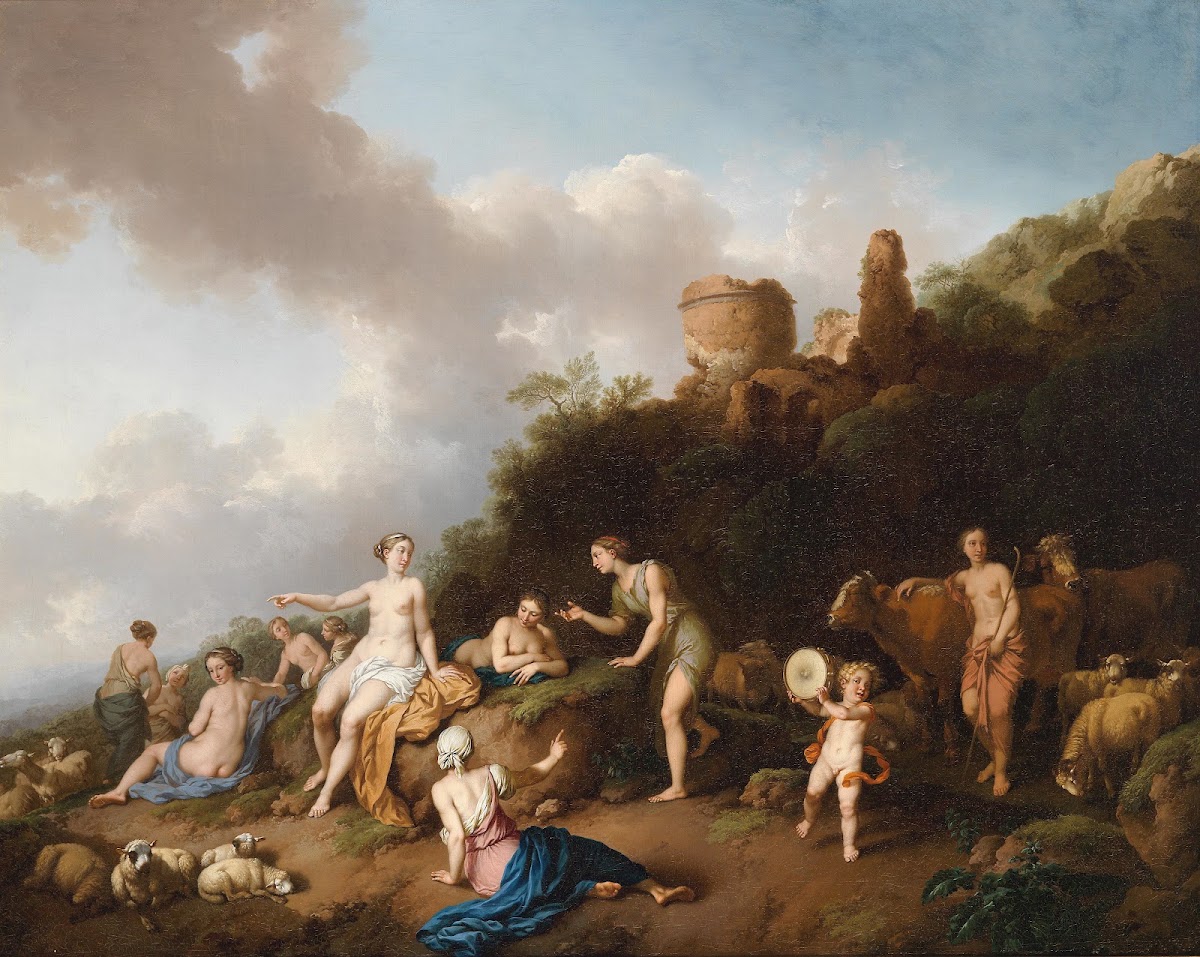 Pastorale Landschaft mit Diana und ihren Nymphen 1754
