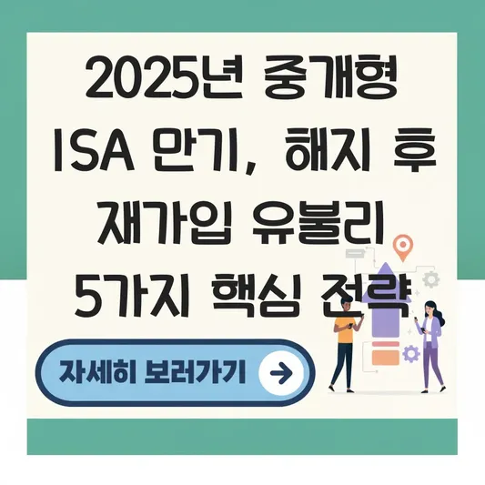중개형 ISA 계좌 만기 해지 시 세제 혜택 계산 및 재가입 유불리 따져보기 대표 이미지