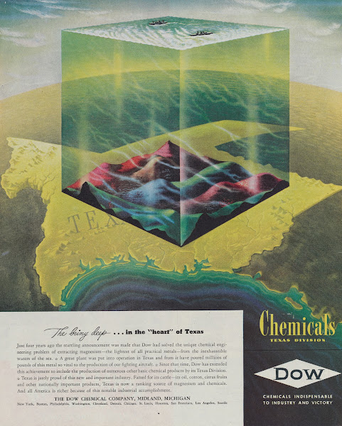 The Briny Deepin the Heart of Texas Advertisement for Dow Chemicals Texas Divisi