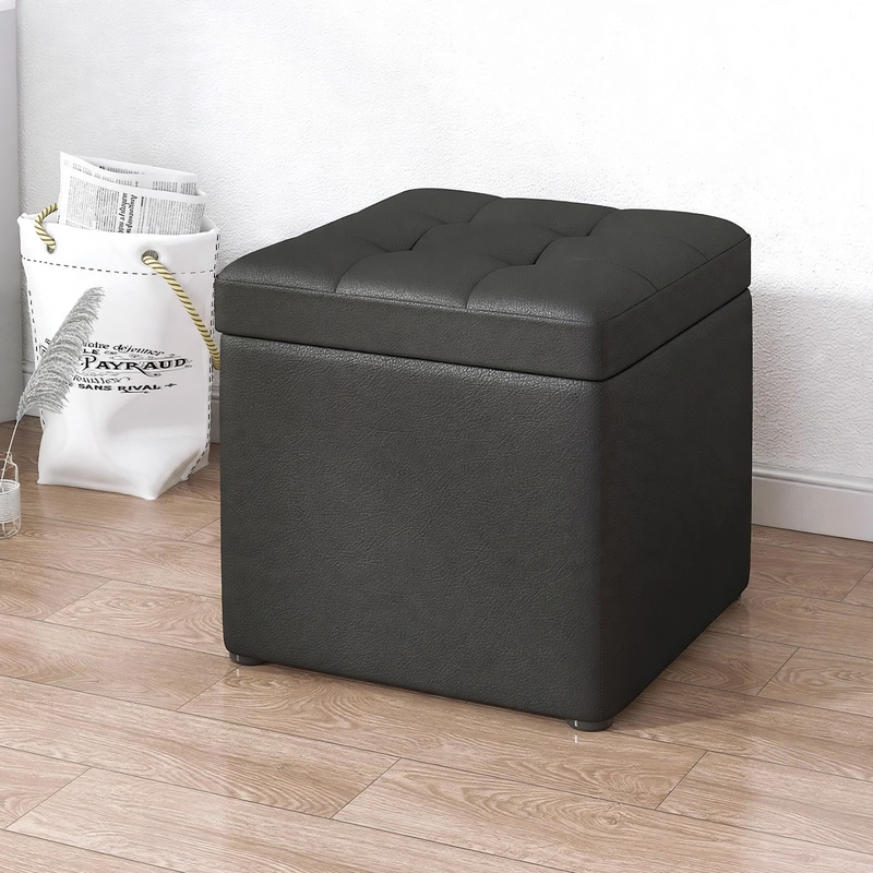 Storage stool made of wood, 30×30×35 cm, model S1873