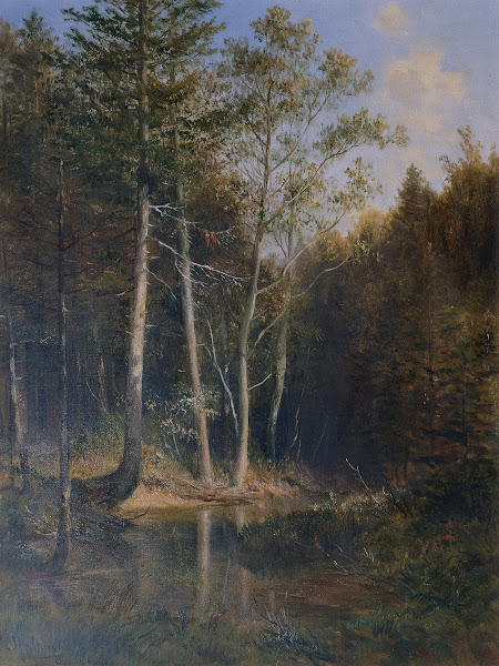 Waldpartie am Gerichtsberg bei Kaumberg 1878