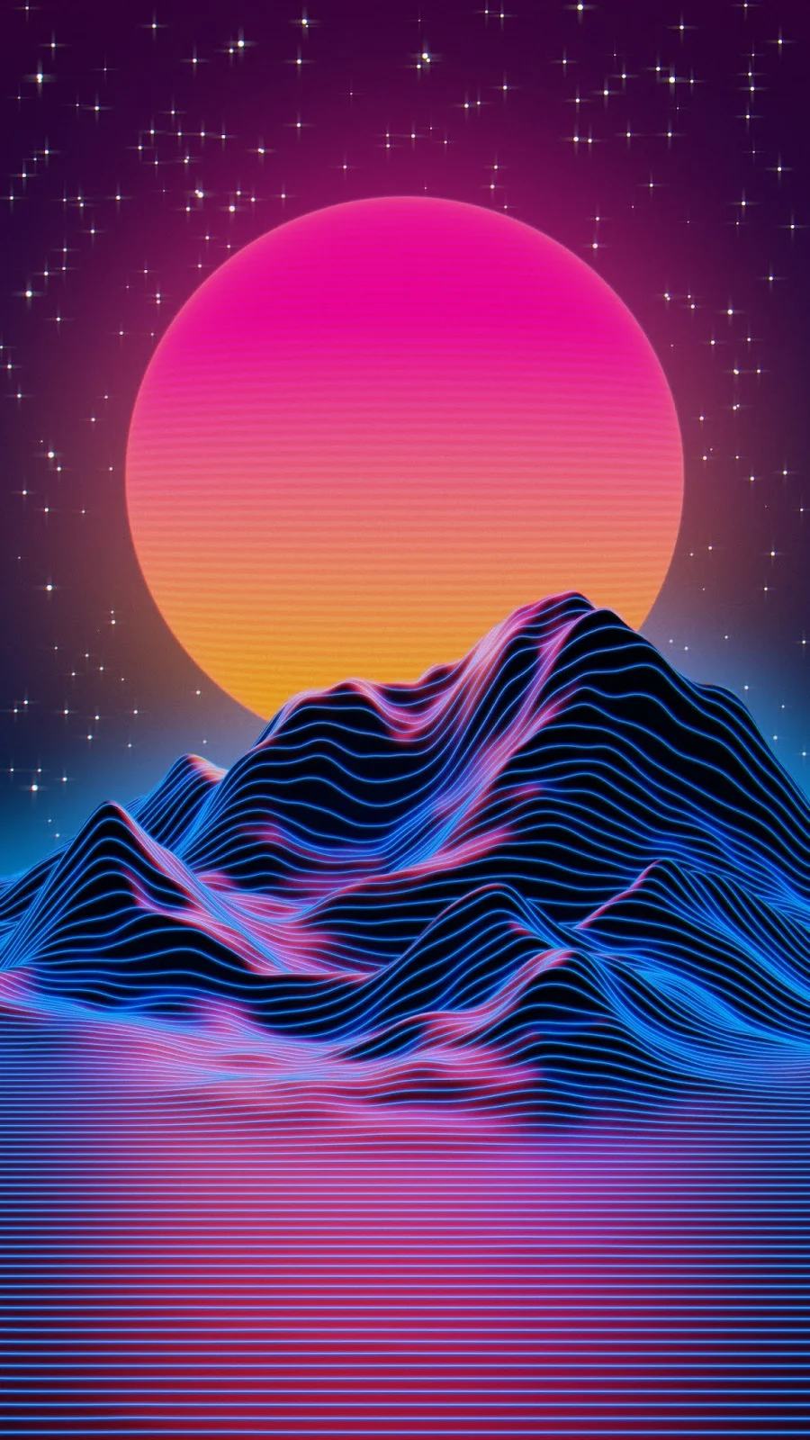 A Cool Aesthetics, Vaporwave, Synthwave, Blue, Colorfulness Full HD iPhone Wallpaper for Free Download in High Quality [1152x2048]