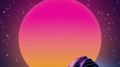 Aesthetics, Vaporwave, Synthwave, Blue, Colorfulness Full HD iPhone Wallpaper Background