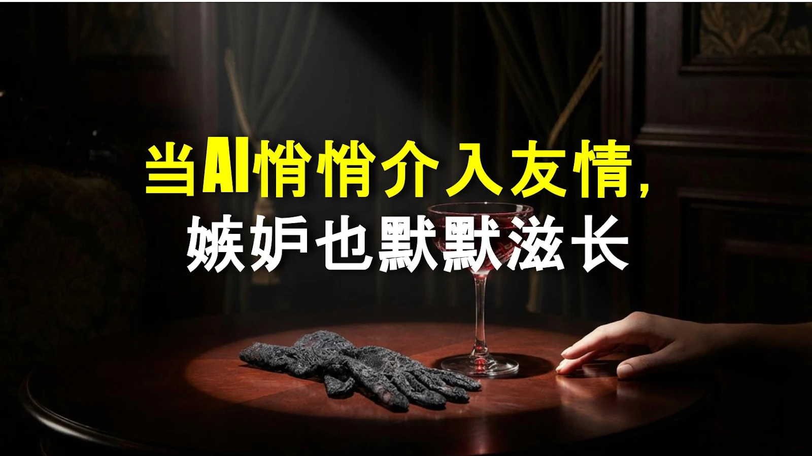 当AI悄悄介入友情，嫉妒也默默滋长