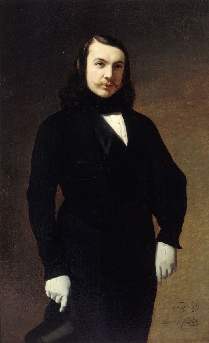 Portrait de Théophile Gautier 1811 1872 poète romancier et critique 1839
