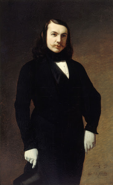 Portrait de Théophile Gautier 1811 1872 poète romancier et critique 1839