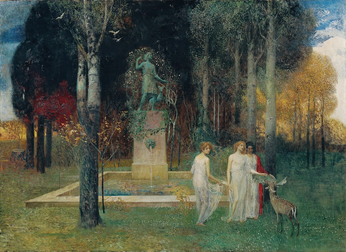 Nymphen am Brunnen 1905