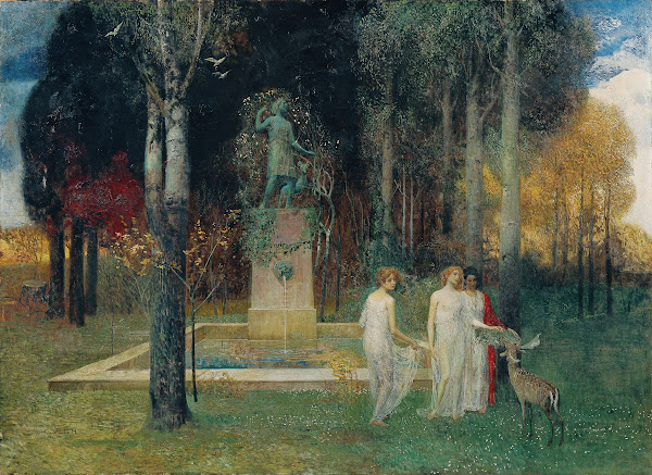 Nymphen am Brunnen 1905