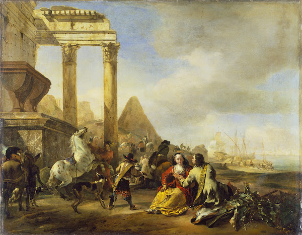 A Coast Scene with Classical Ruins 1649