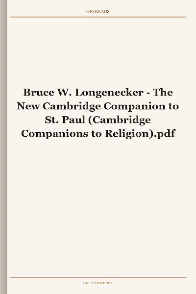 The New Cambridge Companion to St. Paul (Cambridge Companions to Religion)