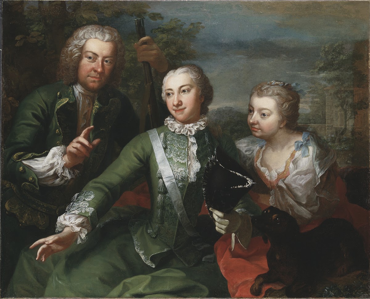 Carl Gustaf Tessin Ulla Sparre af Sundby samt Brita Stina Sparre 1736
