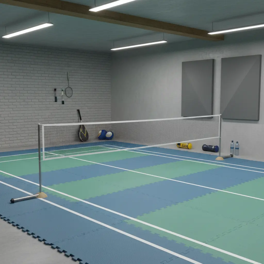 Lantai badminton murah untuk penggunaan pribadi di rumah