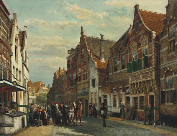 The Wijdstraat Oudewater in summer 1878