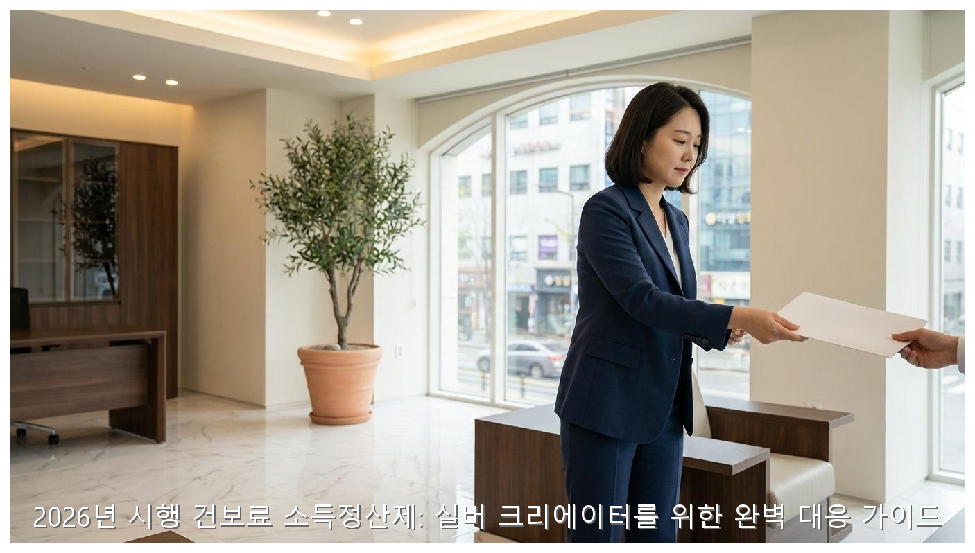 2026년 시행 건보료 소득정산제: 실버 크리에이터를 위한 완벽 대응 가이드 핵심 안내 및 분석 인포그래픽 (6)