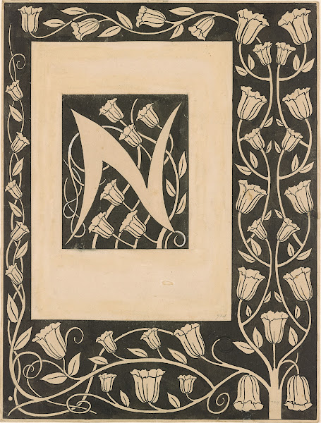 Border Design with Initial N
