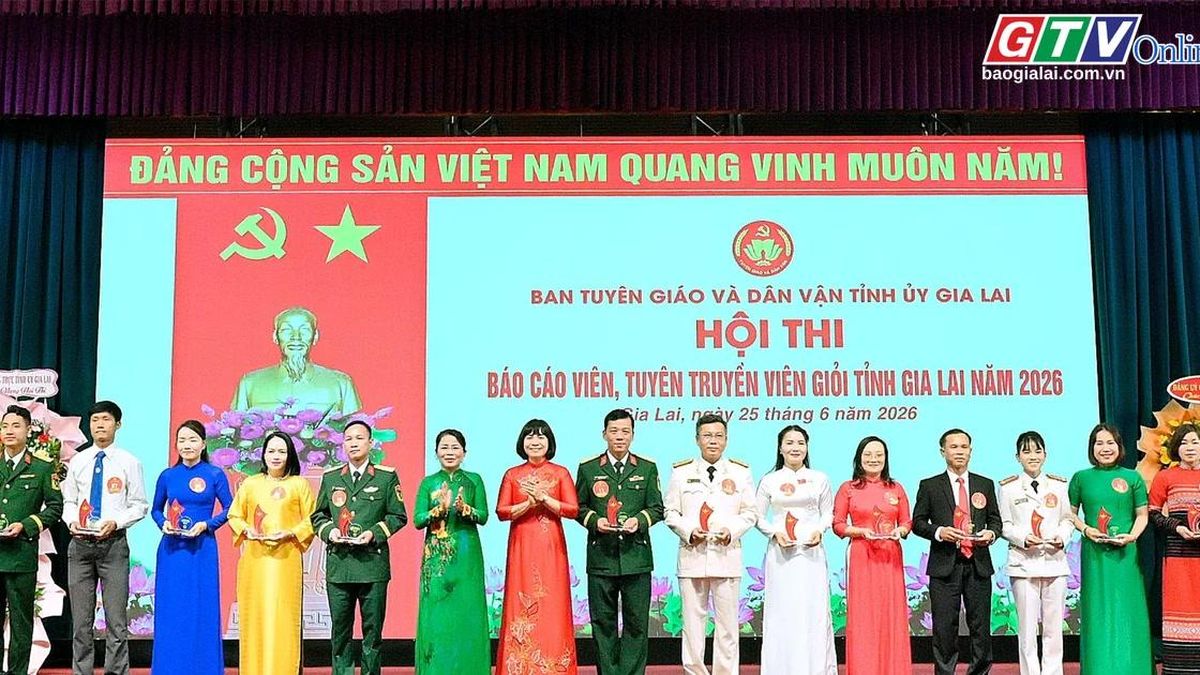 Điểm tin trưa: 20 thí sinh thi báo cáo viên, tuyên truyền viên giỏi tỉnh Gia Lai năm 2026 - Báo Gia Lai