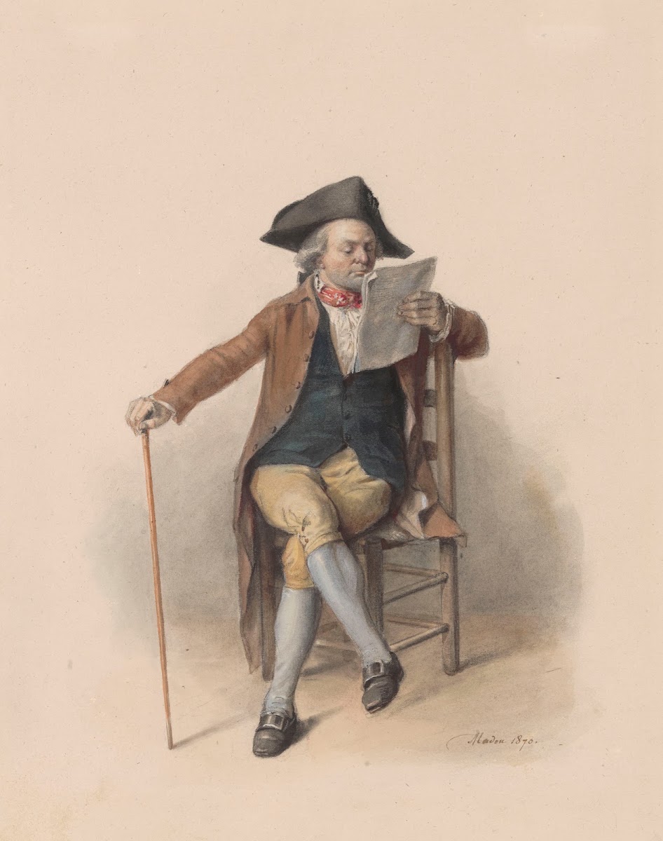 Lezende man 1870