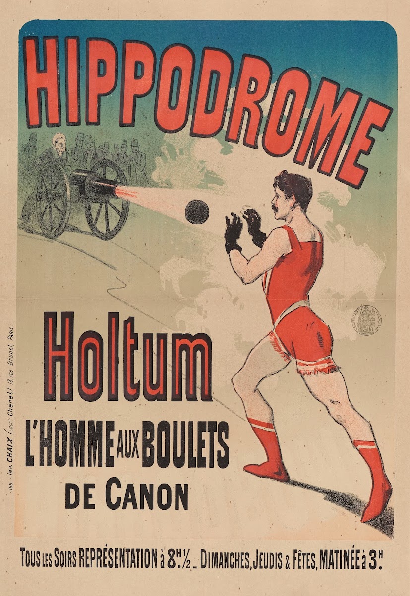 Hippodrome Holtum Lhomme Aux Boulets De Canon 1888