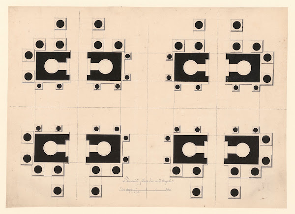 Plan au rés de chaussée dun arc de triomphe 1777 1825