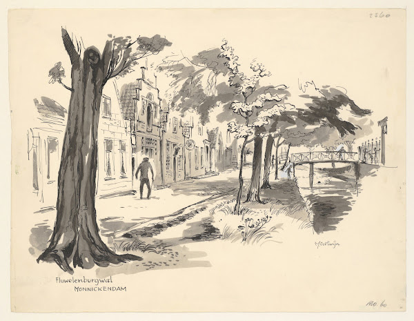 Fluwelenburgwal Monnickendam 1950