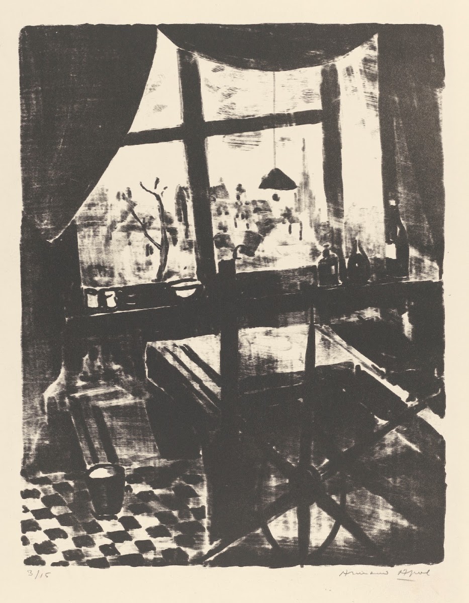 Atelier avec presse lithographique 20th Century