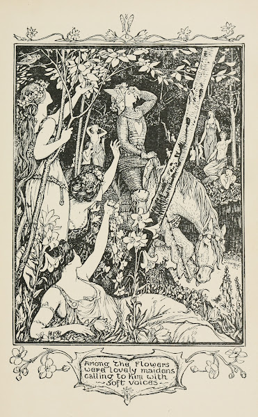 Among the Flowers were lovely Maidens calling to him with soft Voices 1906